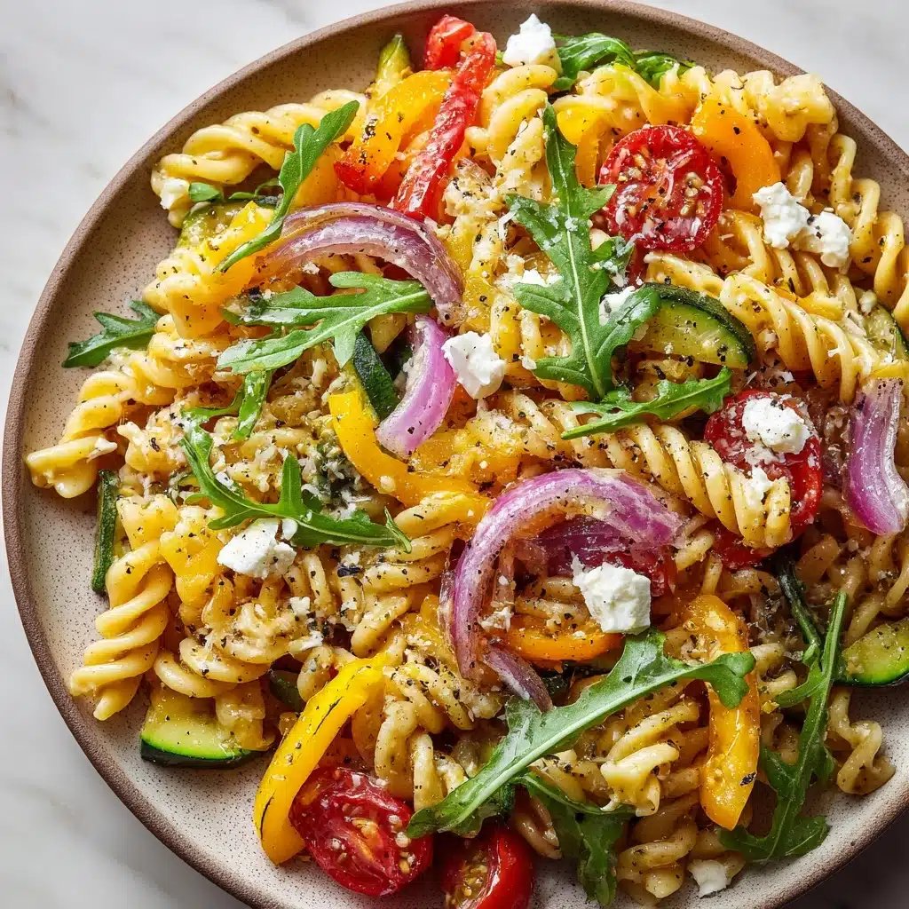 Roasted Veggie Pasta with Feta Recipe - Recipe Image