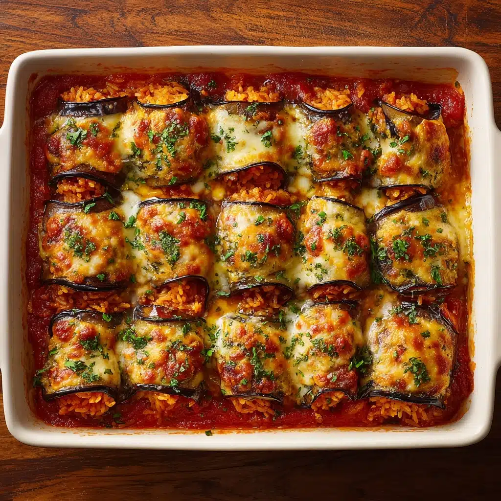 Eggplant Rolls Stuffed with Cheese Recipe - Recipe Image