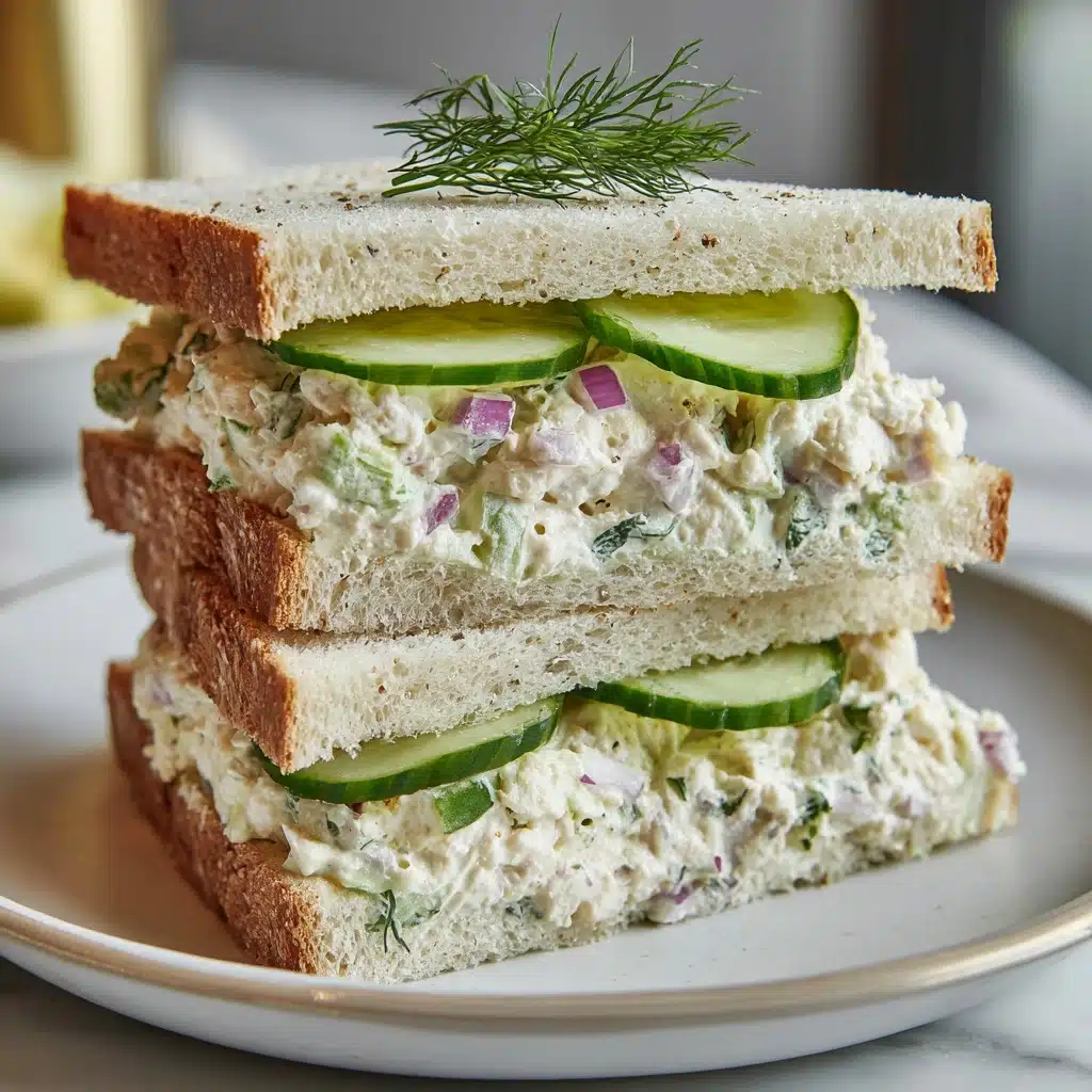 Cucumber Benedictine Tea Sandwiches Recipe - Recipe Image