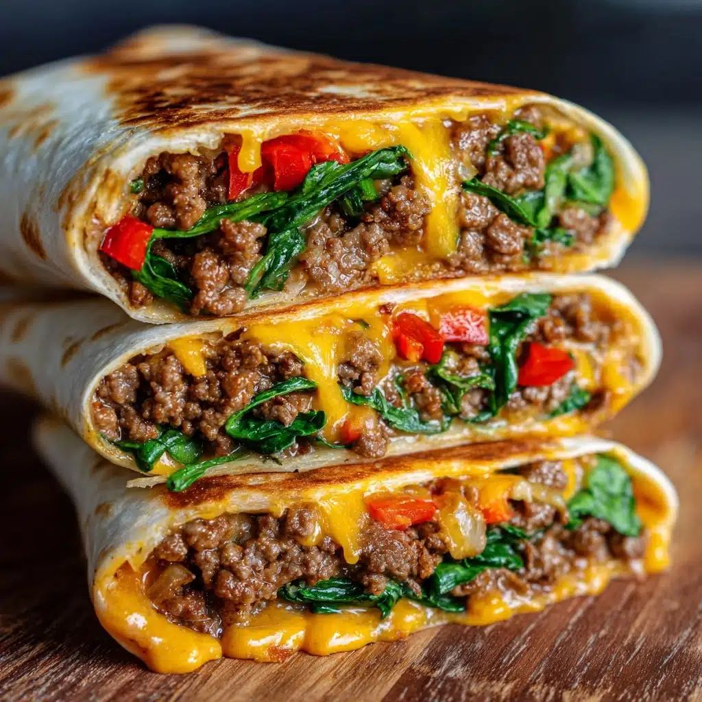 Best Vegan Cheeseburger Wraps Recipe - Recipe Image