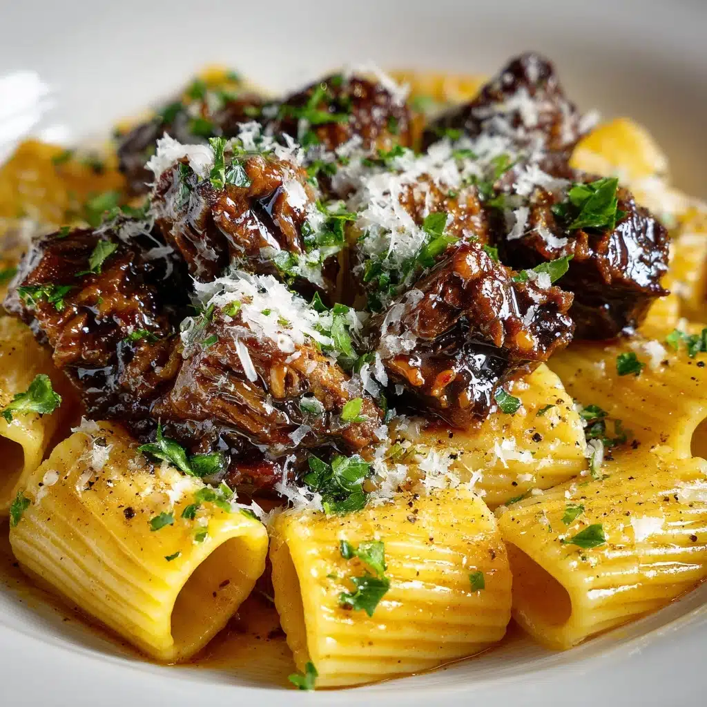 Garlic Butter Steak Tips with Cheesy Rigatoni Recipe - Recipe Image