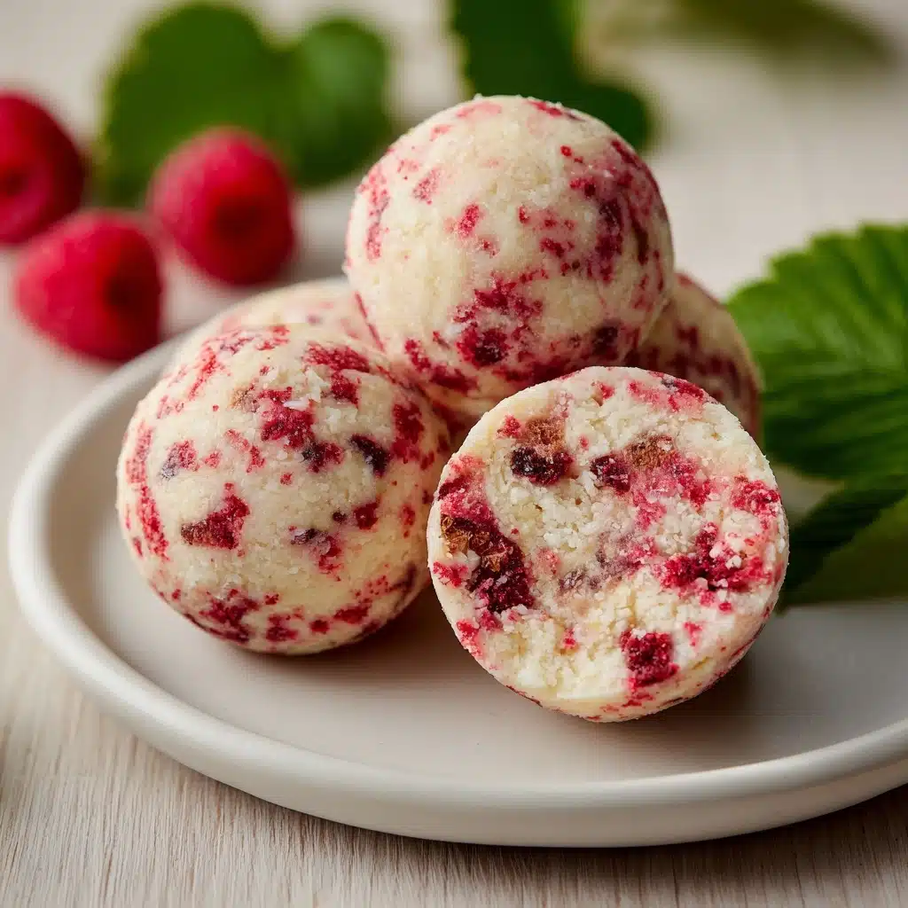 Raspberry Cheesecake Protein Balls Recipe - Recipe Image