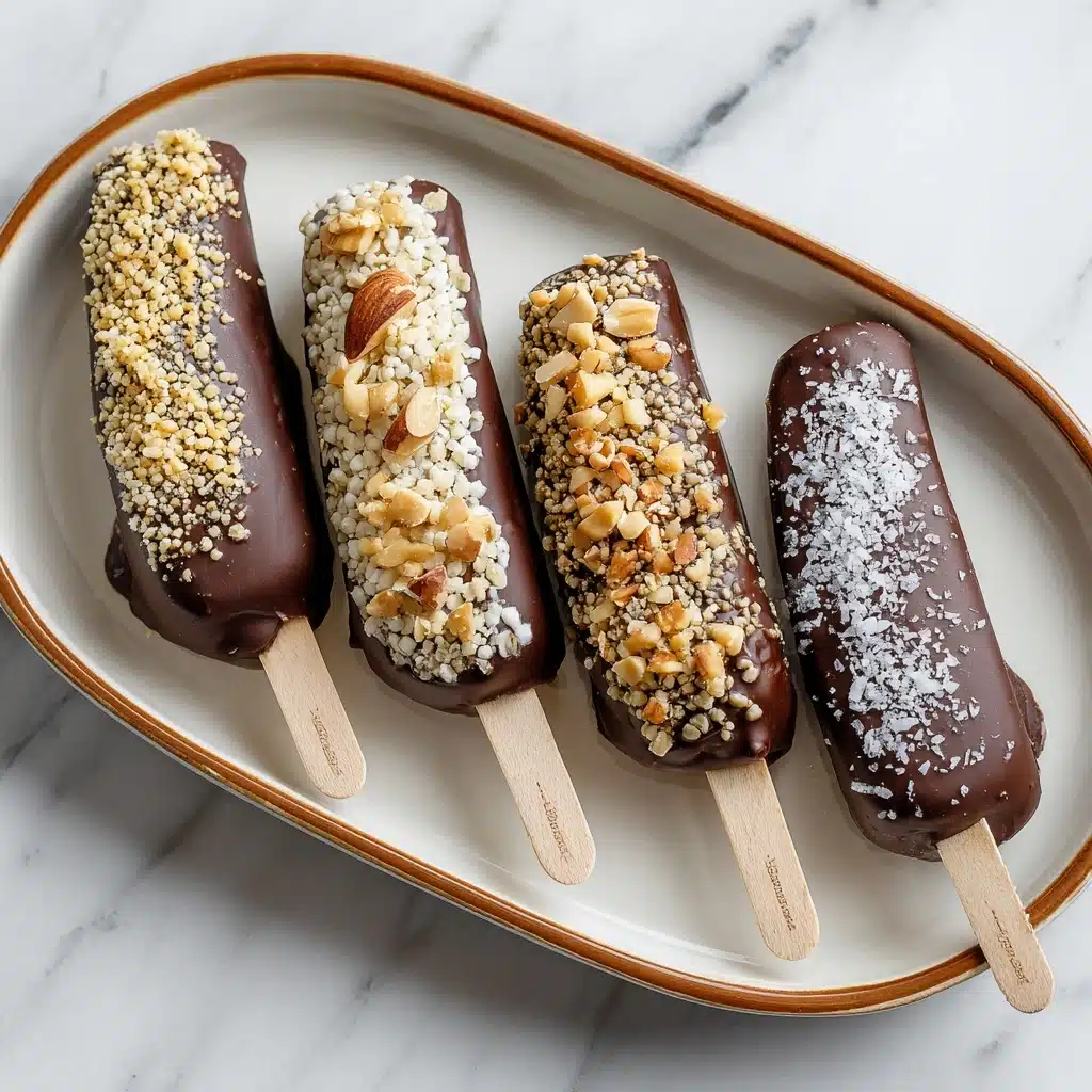 Chocolate Covered Banana Pops Recipe - Recipe Image