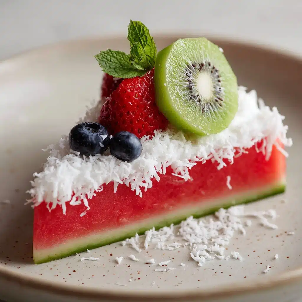 Watermelon Fruit Pizza Recipe - Recipe Image