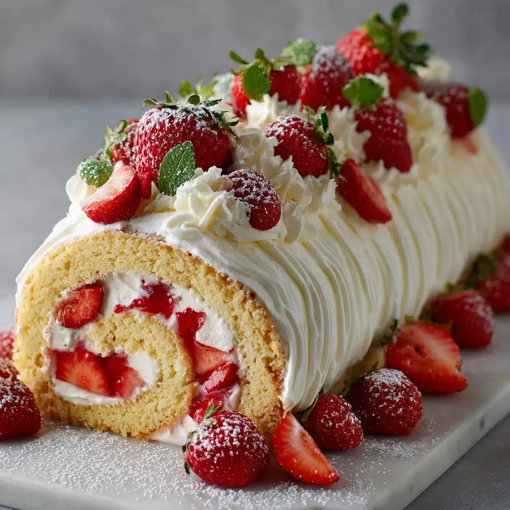 Cherry Cheesecake Cake Roll Recipe - Recipe Image