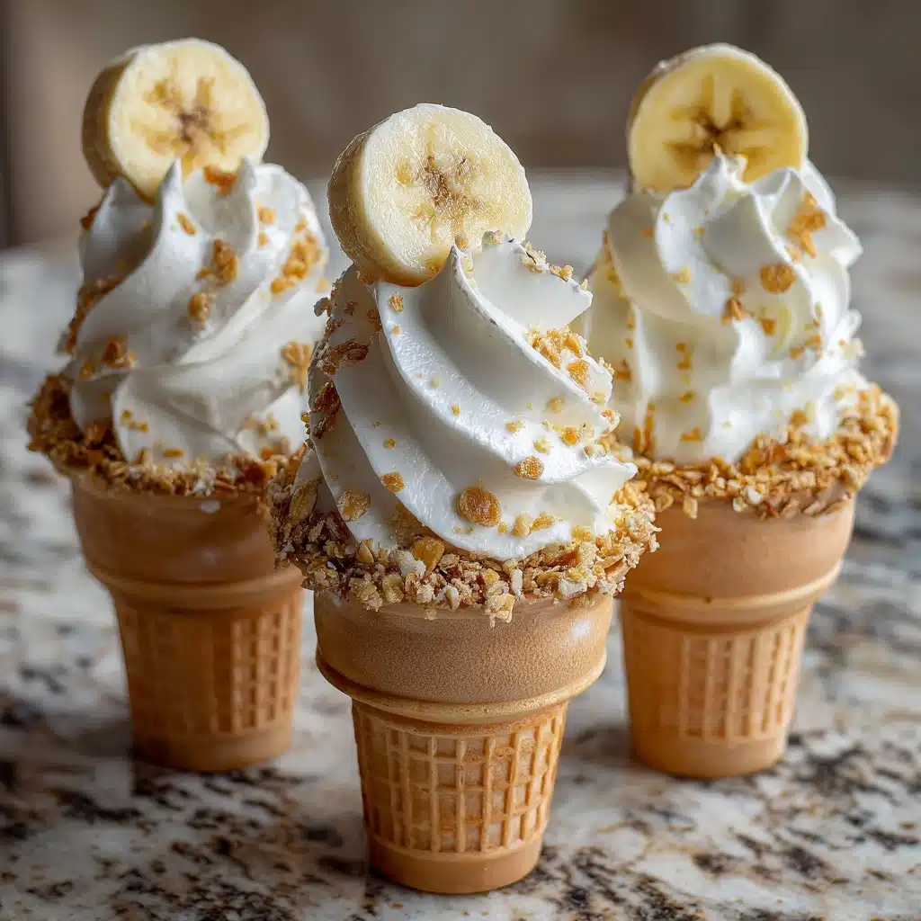 Banana Pudding Cheesecake Cones Recipe - Recipe Image