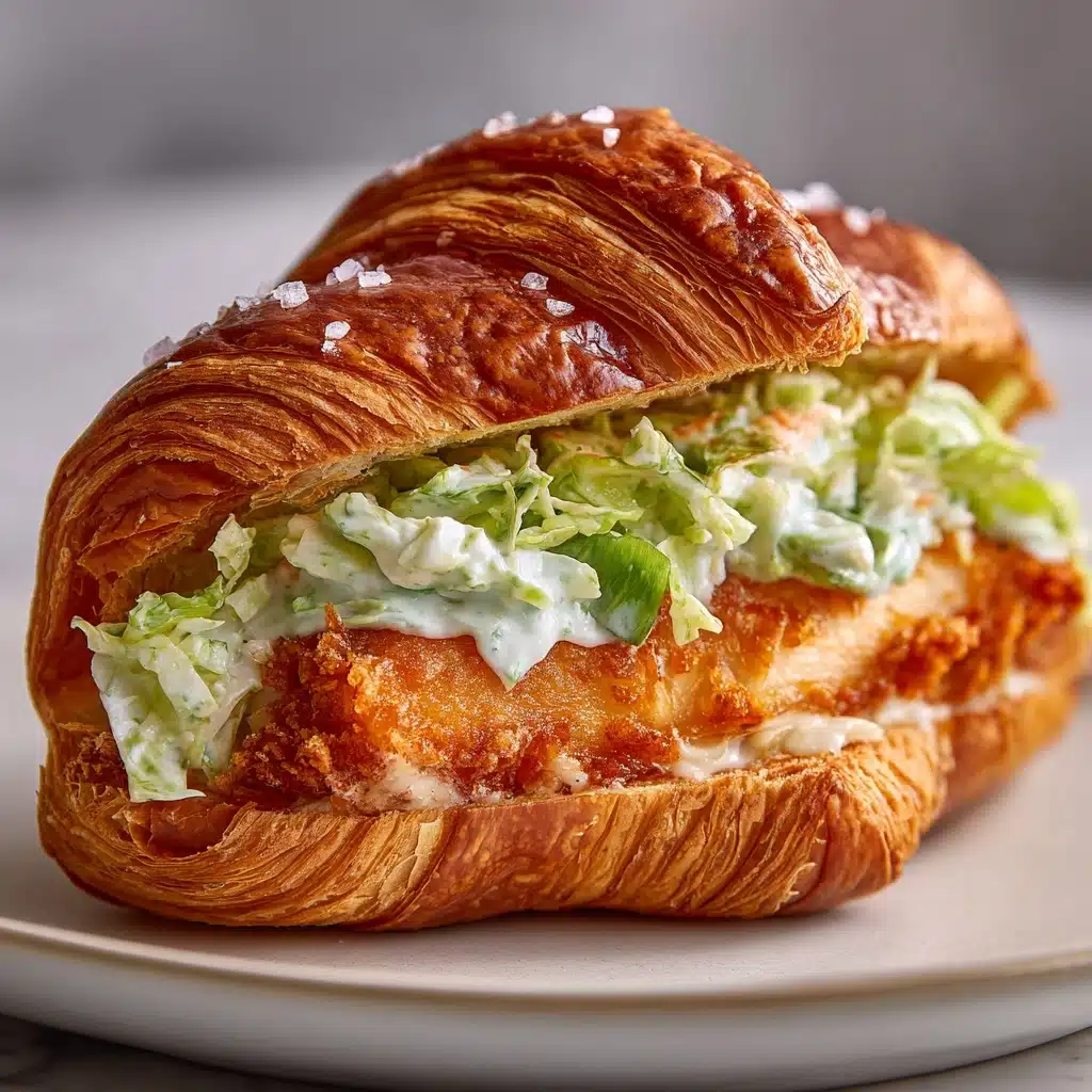 Chicken Caesar Croissant Recipe - Recipe Image
