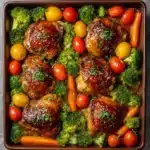 ONE PAN Balsamic Chicken and Veggies Recipe