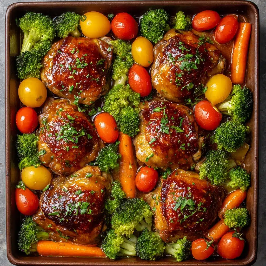 ONE PAN Balsamic Chicken and Veggies Recipe - Recipe Image