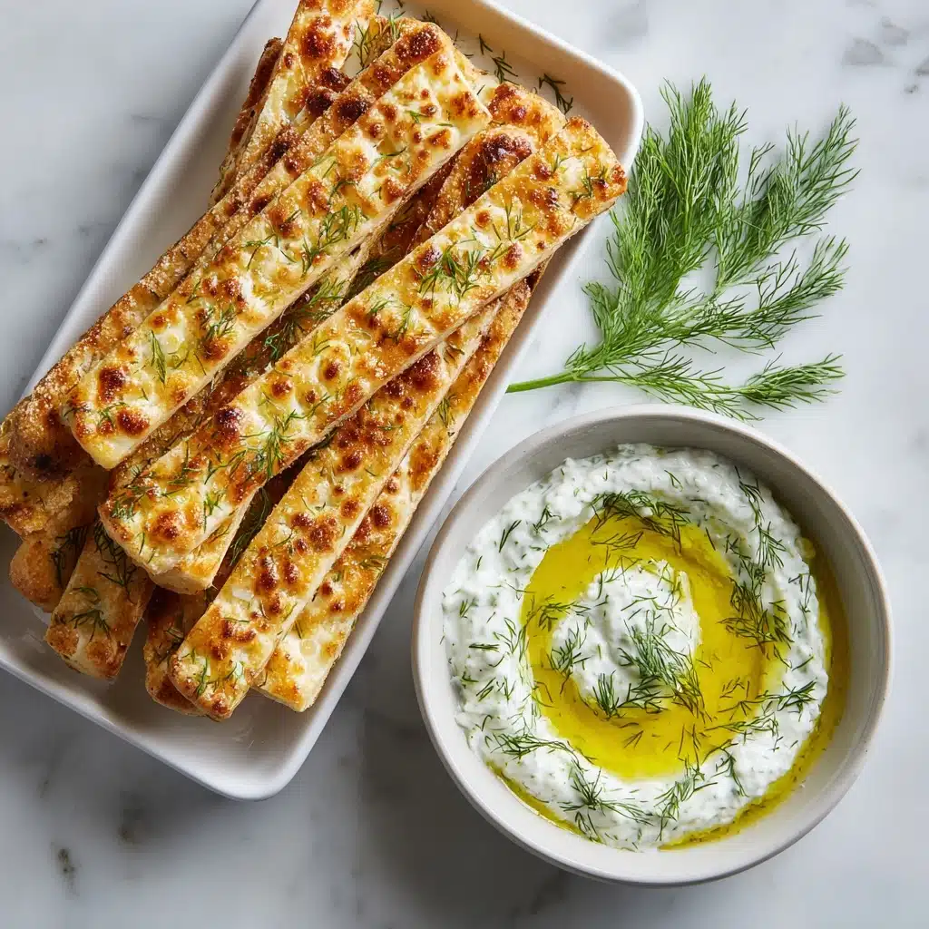 Pita Fries with Tzatziki Recipe - Recipe Image