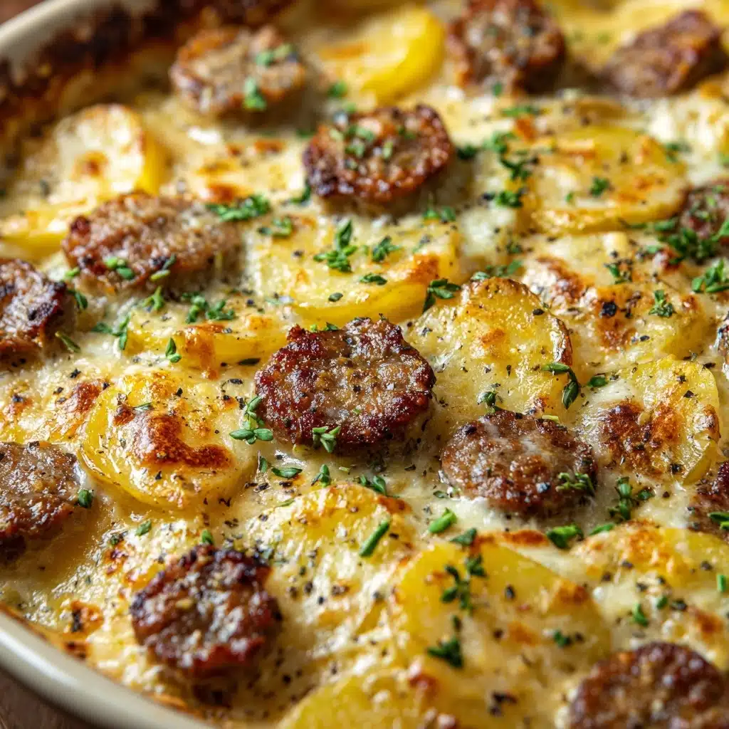 Creamy Sausage & Potato Bake Recipe - Recipe Image