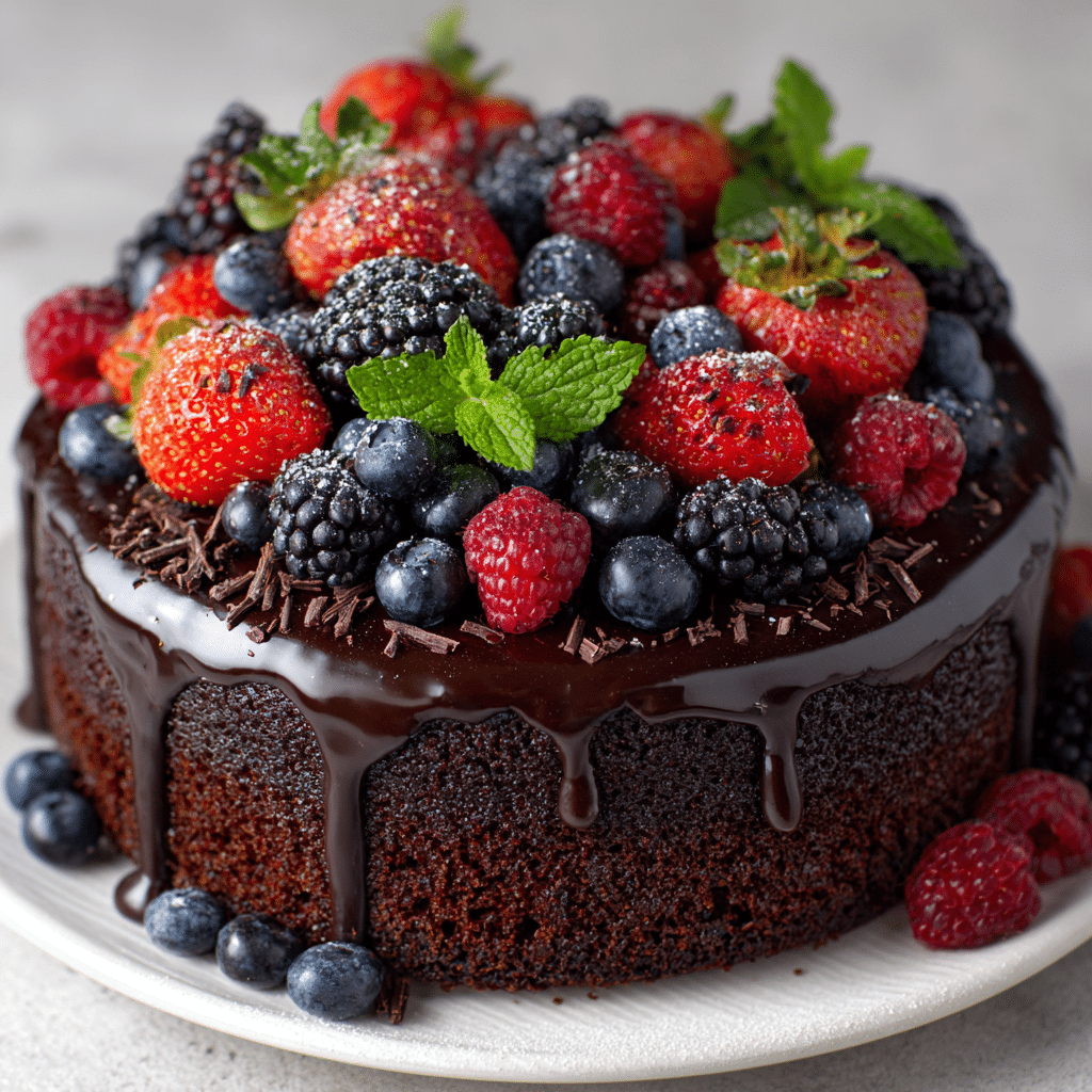Easy Chocolate Fudge Cake Recipe - Recipe Image