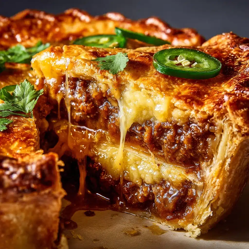 Spicy Jalapeño and Cheese Beef Pie with Leftover Brisket Recipe - Recipe Image