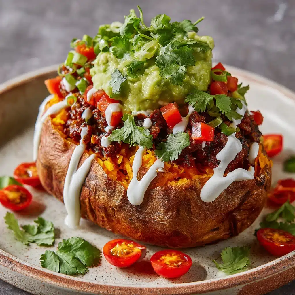 Taco Stuffed Sweet Potatoes Recipe - Recipe Image