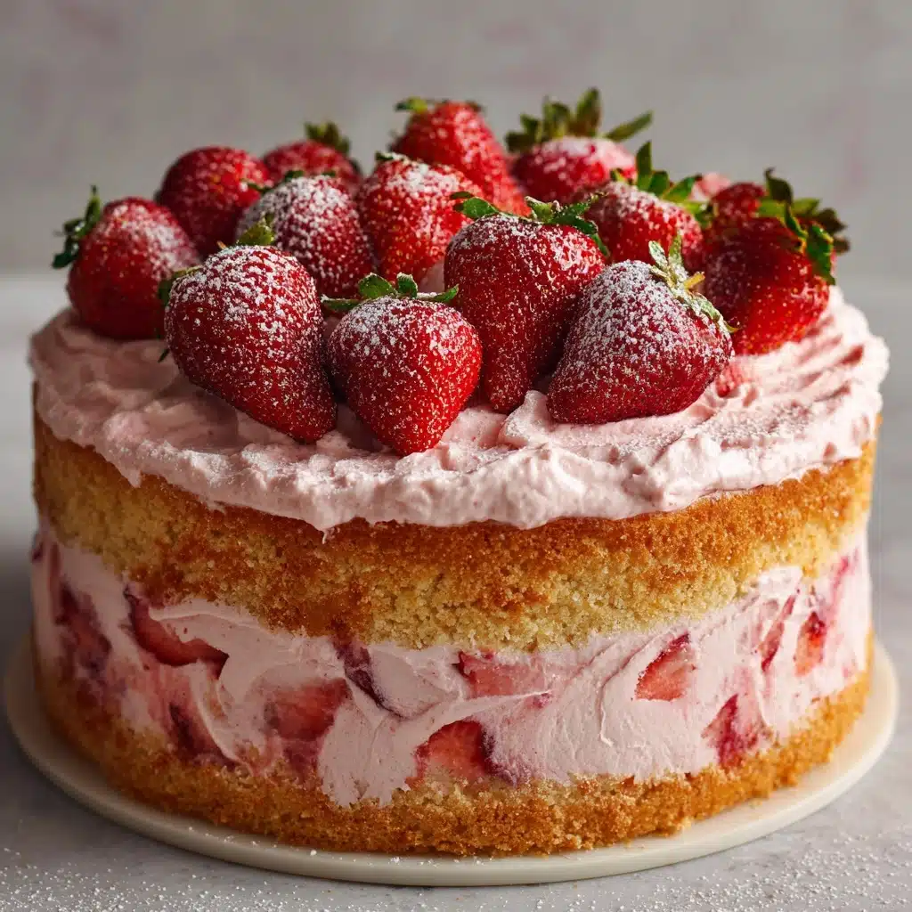 Strawberry Italian Cream Pound Cake Recipe - Recipe Image