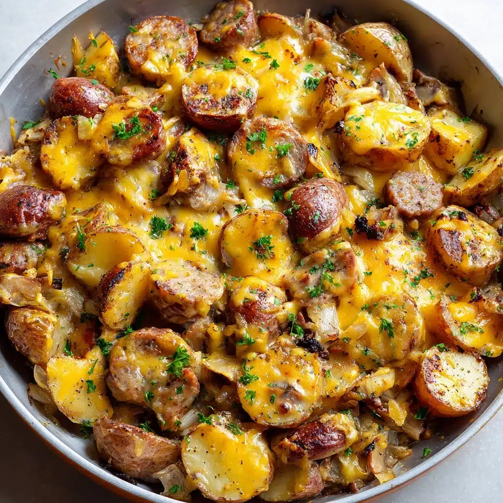 Cheesy Ranch Potatoes and Smoked Sausage Recipe - Recipe Image