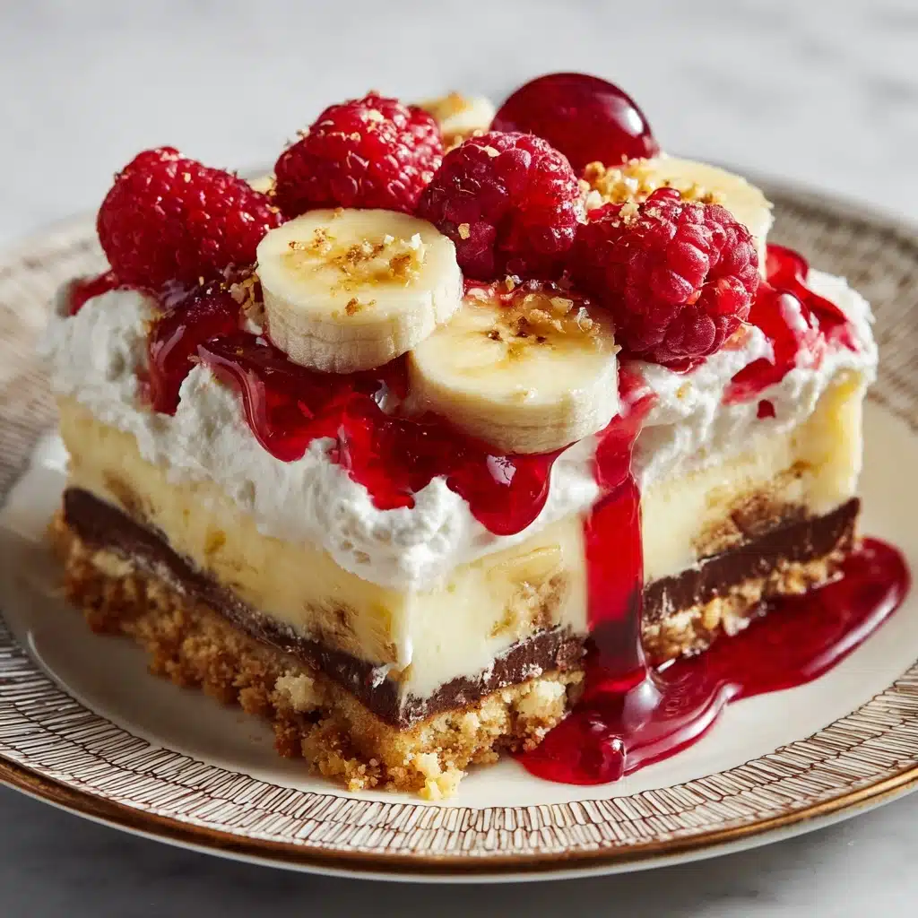 No-Bake Banana Split Cake Recipe