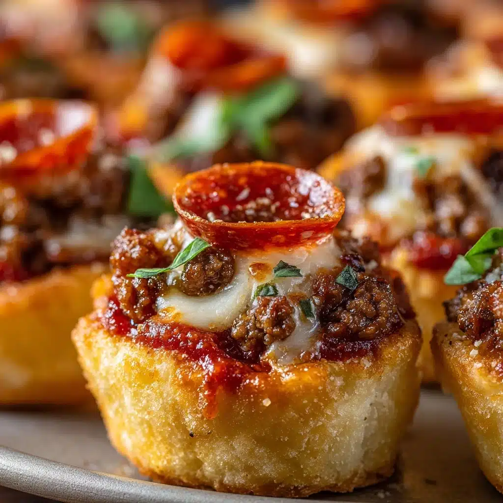 Bite-Sized Pepperoni & Sausage Pizza Puffs Recipe - Recipe Image