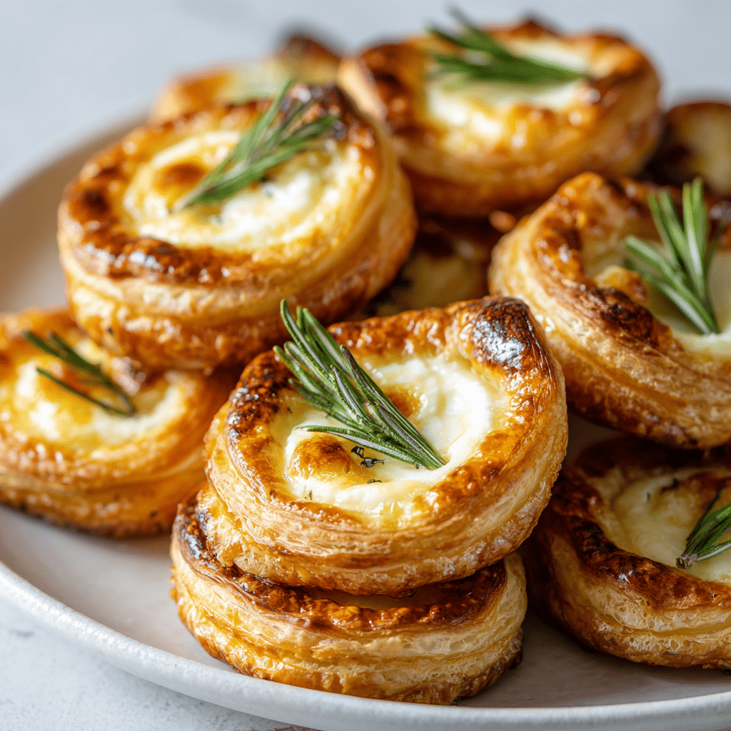Brie and Jam Puff Pastry Bites Recipe - Recipe Image