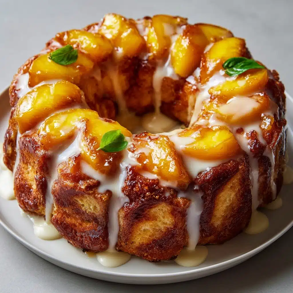 Peach Pull Apart Bread Recipe - Recipe Image