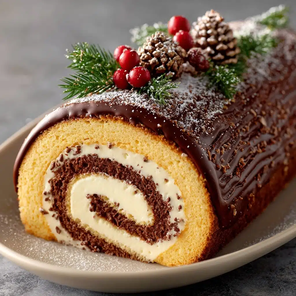 Bûche de Noël (Yule Log) Recipe - Recipe Image
