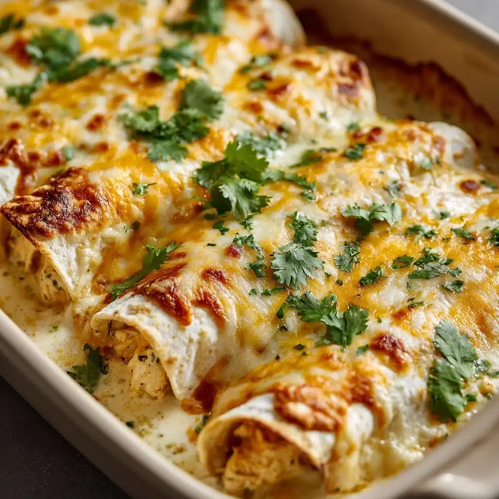White Chicken Enchiladas Recipe - Recipe Image