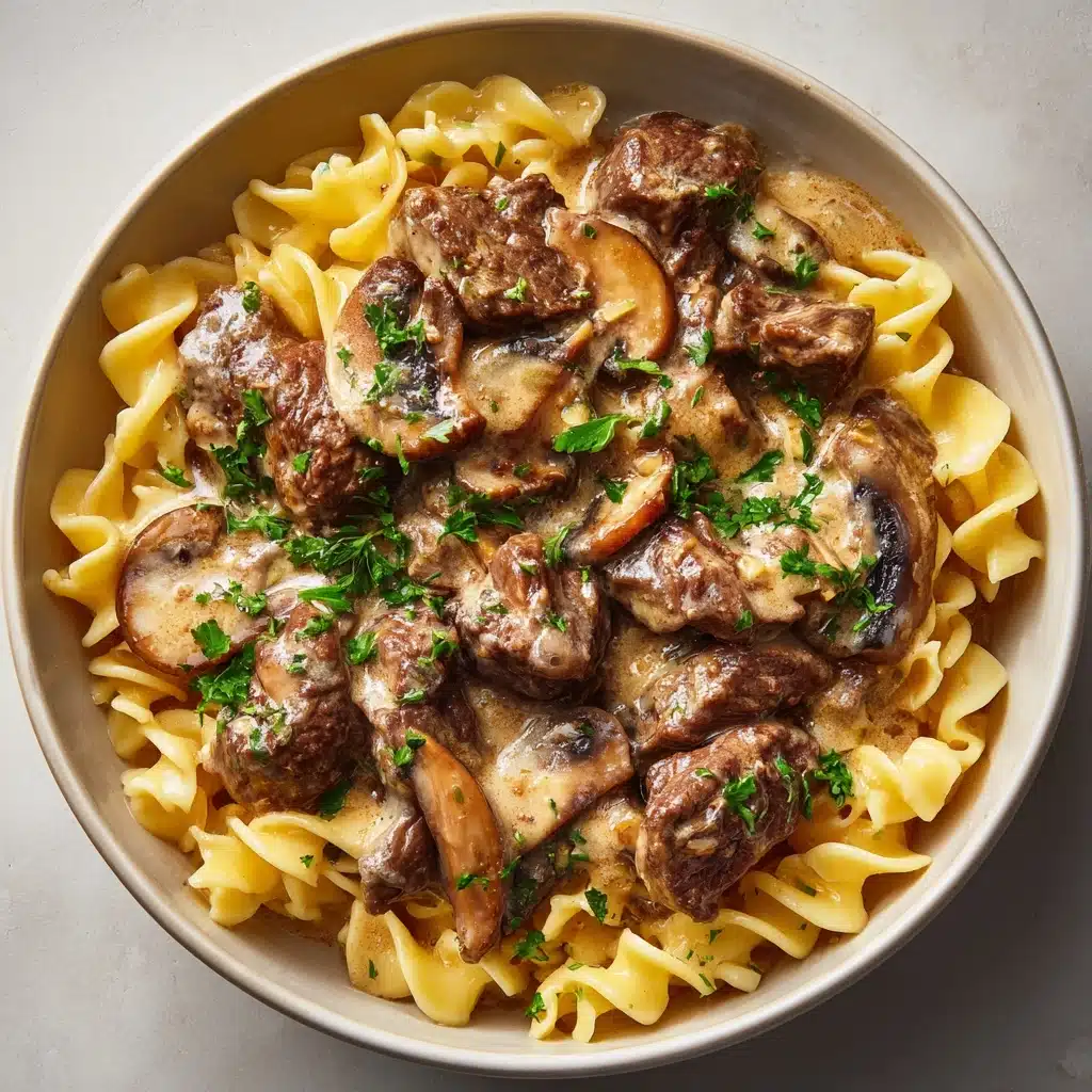 Beef Stroganoff with Egg Noodles Recipe - Recipe Image