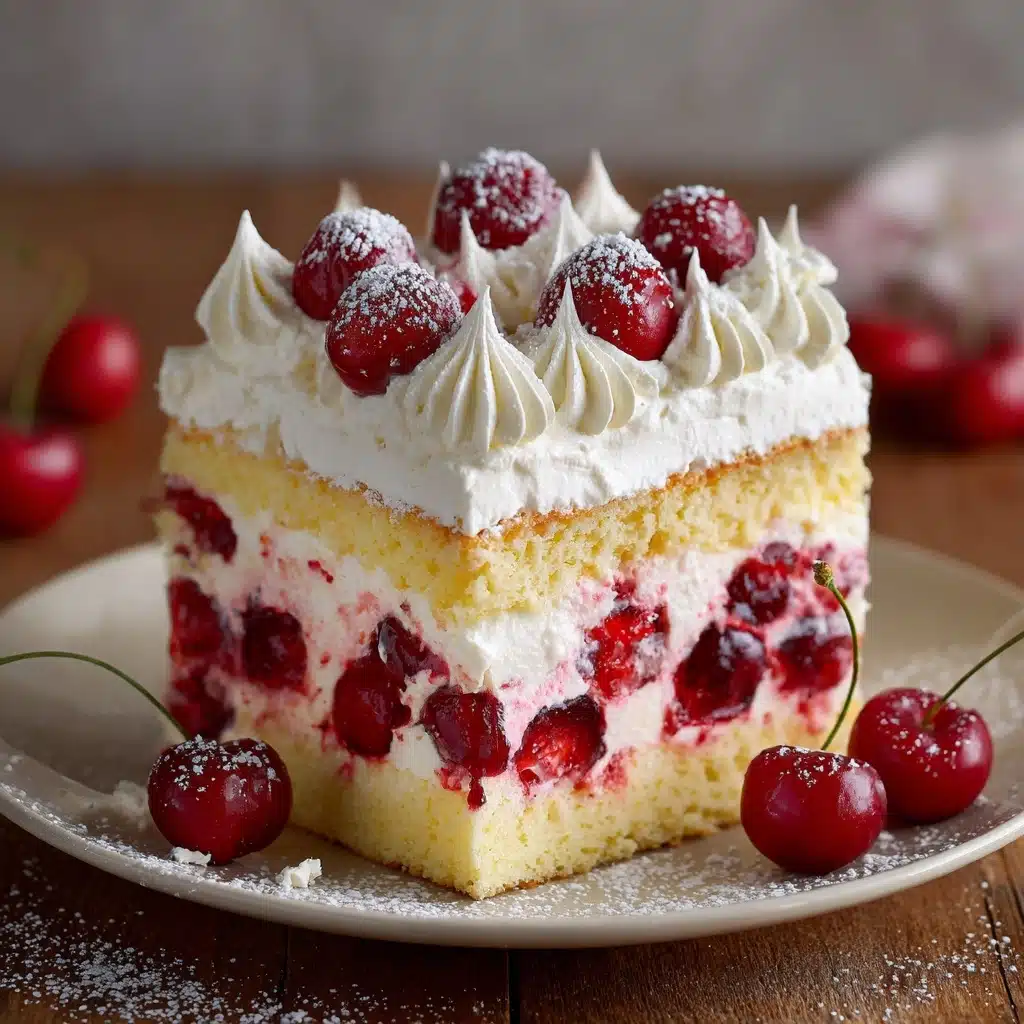 Christmas Cranberry Poke Cake Recipe - Recipe Image
