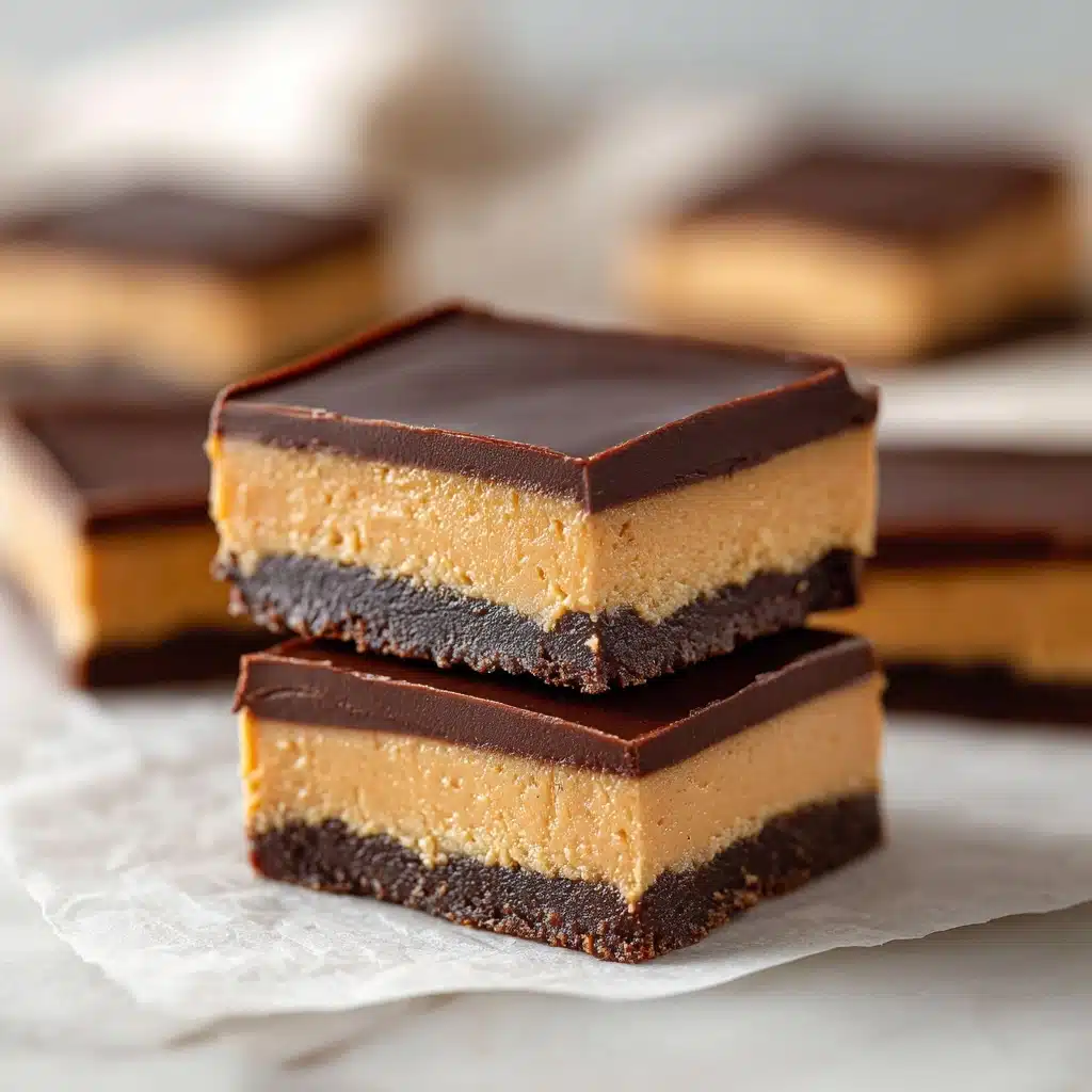 No-Bake Peanut Butter Buckeye Bars Recipe - Recipe Image