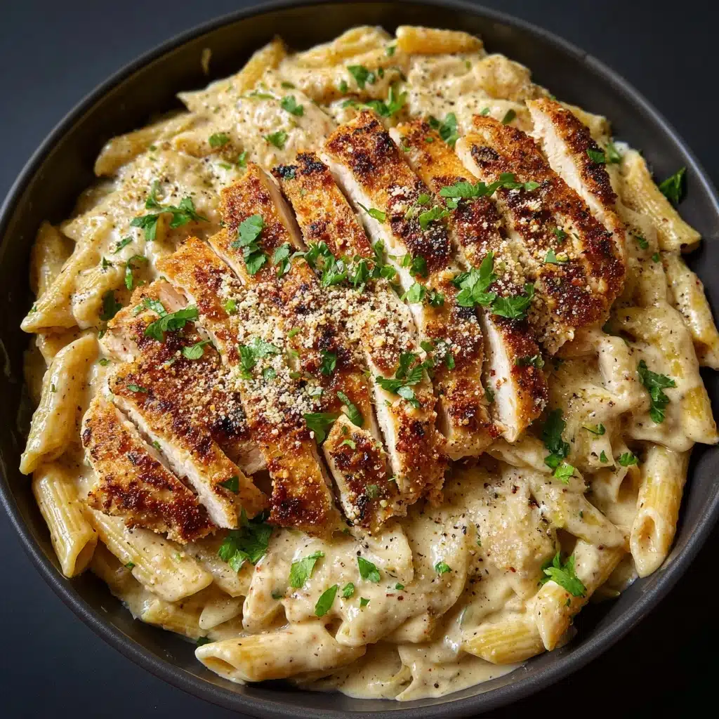 Creamy Garlic Chicken Pasta Recipe - Recipe Image