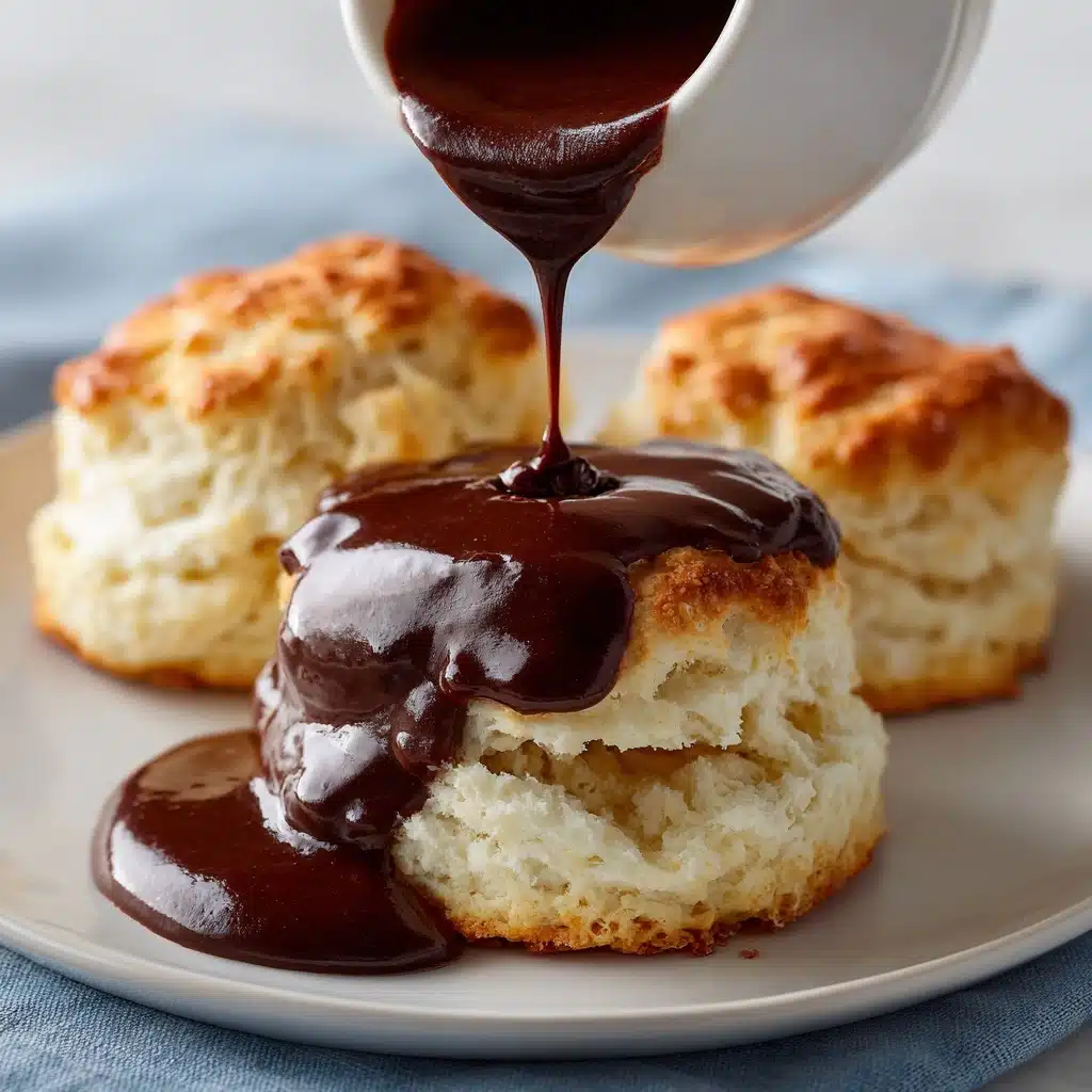 Chocolate Gravy and Biscuits Recipe - Recipe Image