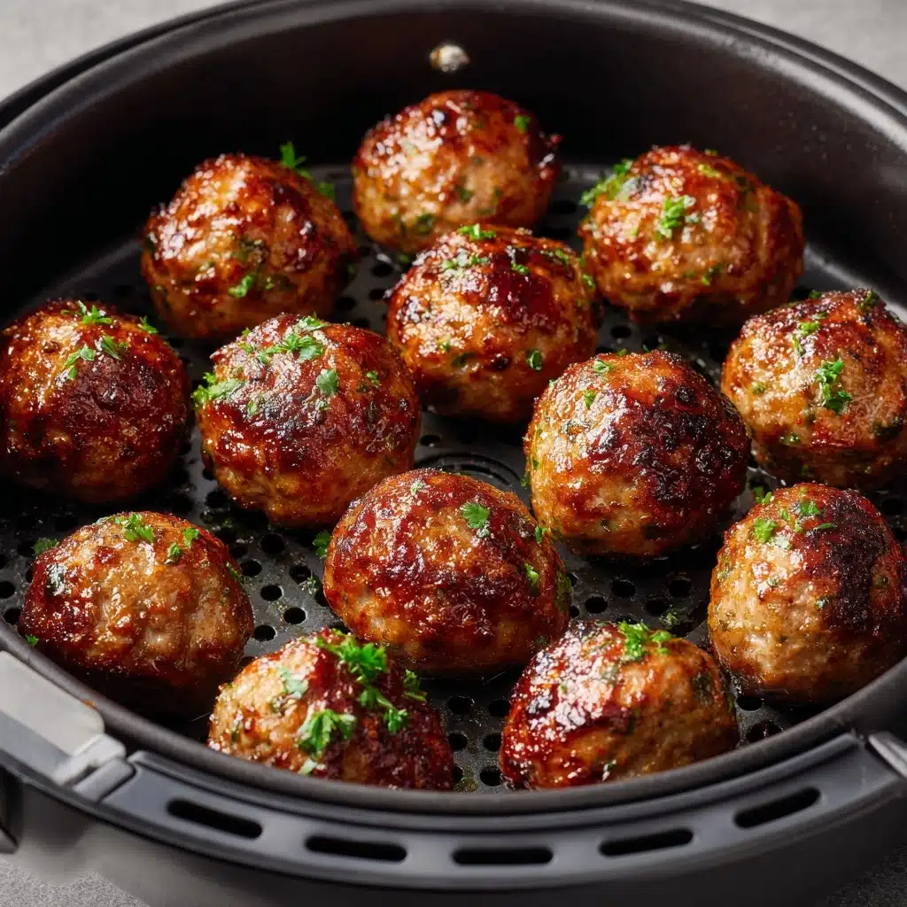 Juicy Air Fryer Beef Meatballs Recipe - Recipe Image