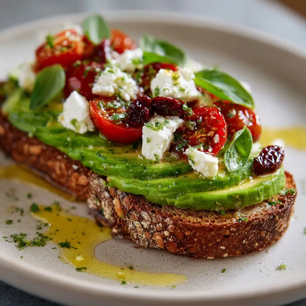 Avocado Feta Toast Recipe - Recipe Image