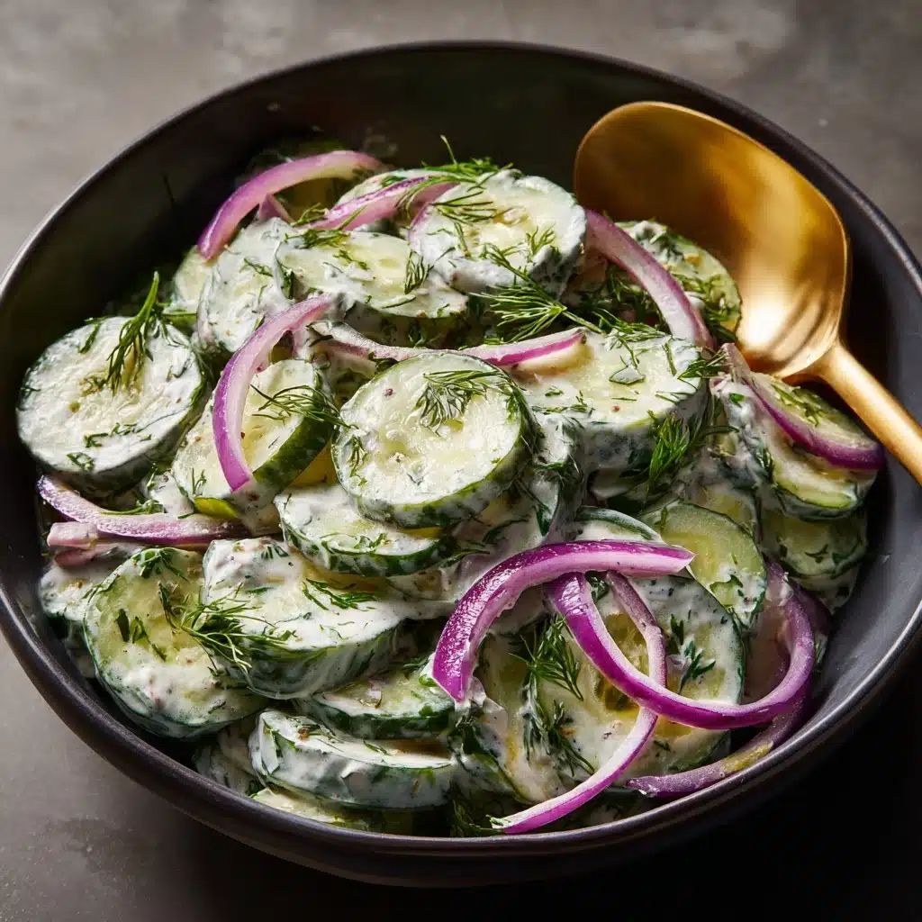 Creamy Cucumber Salad Recipe - Recipe Image