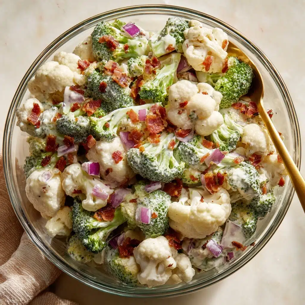 Broccoli Cauliflower Salad Recipe - Recipe Image
