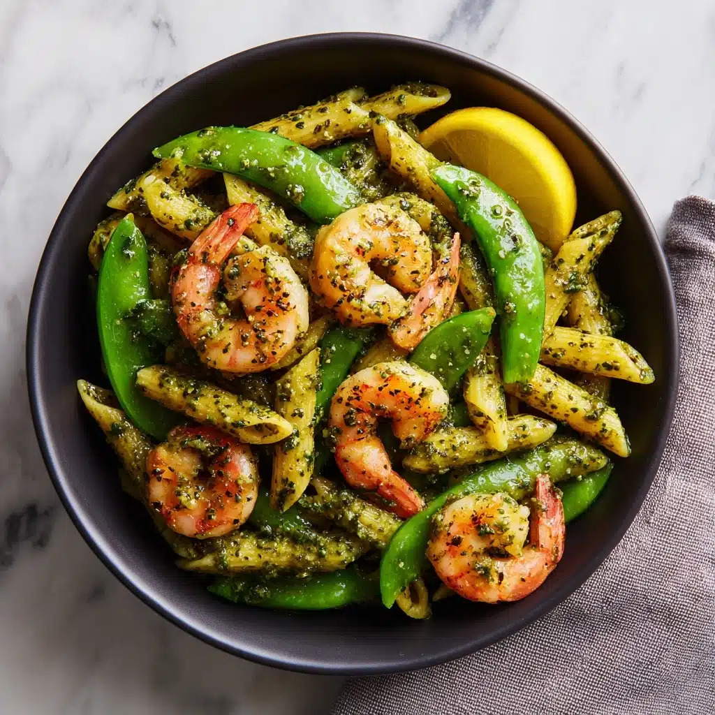 Shrimp Pesto Penne Recipe - Recipe Image
