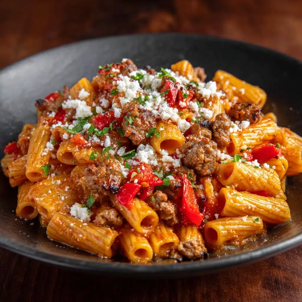 Sweet Pepper and Sausage Pasta Recipe - Recipe Image