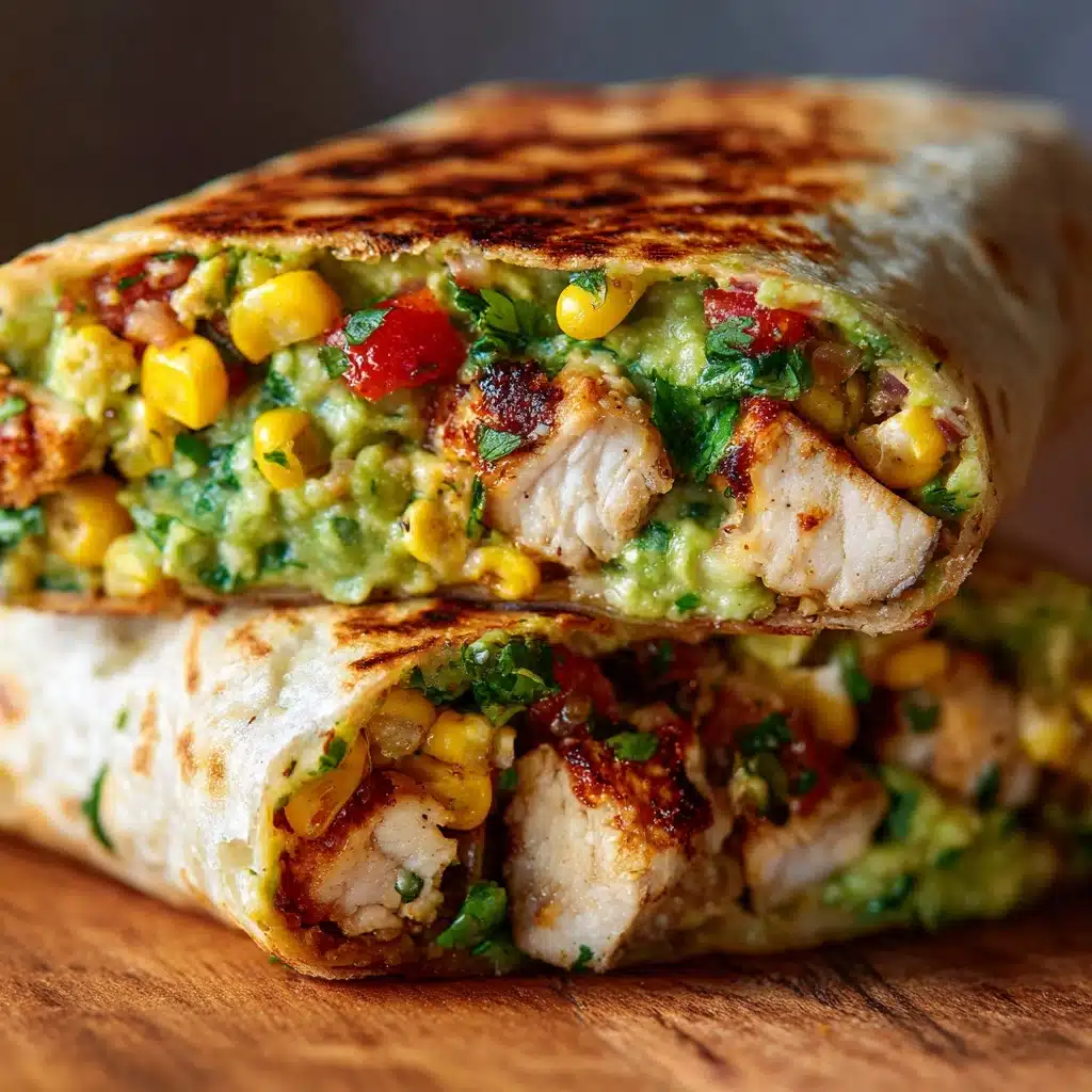 Chicken Avocado Ranch Burritos with Lime Wedges Recipe - Recipe Image