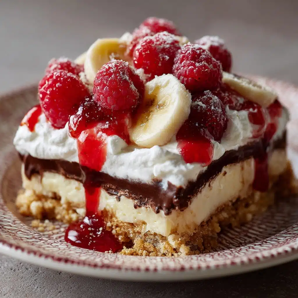 No-Bake Banana Split Cake Recipe - Recipe Image