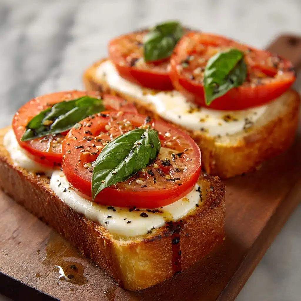Caprese Toast Recipe - Recipe Image