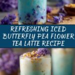 Iced Butterfly Pea Flower Tea Latte Recipe