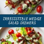 Wedge Salad Skewers Recipe