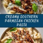 Southern Style Creamy Parmesan Chicken Pasta Recipe