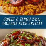 One-Pan Sweet & Tangy BBQ Sausage Rice Recipe