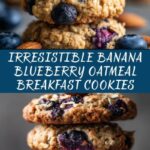 Banana Blueberry Oatmeal Breakfast Cookies Recipe