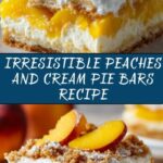 Peaches and Cream Pie Bars Recipe