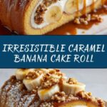Caramel Banana Cake Roll Recipe