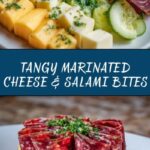 Easy Marinated Cheese Appetizer with Salami & Pickles Recipe