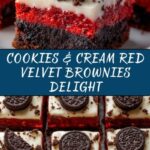 Cookies & Cream Red Velvet Brownies Recipe