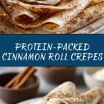 Healthy Cinnamon Roll Protein Crepes Recipe